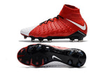 Nike Hypervenom Phantom III DF FG Soccer Cleats Red White - studzsupply