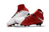 Nike Hypervenom Phantom III DF FG Soccer Cleats Red White - studzsupply