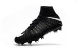 Nike Hypervenom Phantom III DF FG Soccer Cleats Blackout Black White - studzsupply