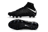 Nike Hypervenom Phantom III DF FG Soccer Cleats Blackout Black White - studzsupply