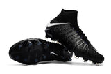 Nike Hypervenom Phantom III DF FG Soccer Cleats Blackout Black White - studzsupply
