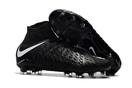Nike Hypervenom Phantom III DF FG Soccer Cleats Blackout Black White - studzsupply