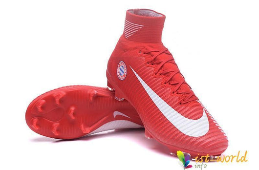 Nike Mercurial Superfly V Fc Bayern Munich Fg Cleats Red White - studzsupply