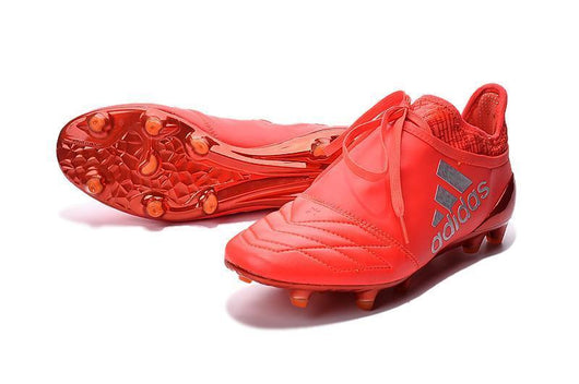Adidas X 16+ Purechaos FG Soccer Cleats Ground Red Silver - studzsupply