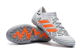 Adidas Nemeziz series TF Grass Spikes Football Shoes White/Gray/Orange