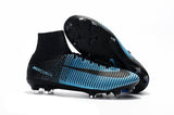 Nike Mercurial Superfly V FG Soccer Cleats Blue Black - studzsupply