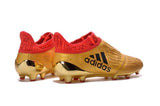Adidas X 16+ Purechaos FG/AG Soccer Cleats Metallic Gold Red - studzsupply