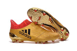 Adidas X 16+ Purechaos FG/AG Soccer Cleats Metallic Gold Red - studzsupply