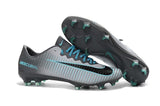 Nike Mercurial Vapor XI FG Soccer Cleats Grey Black Blue - studzsupply