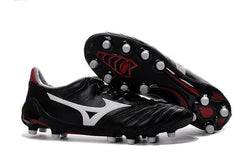 Mizuno Morelia Neo II FG Soccer Cleats Black White Red - studzsupply