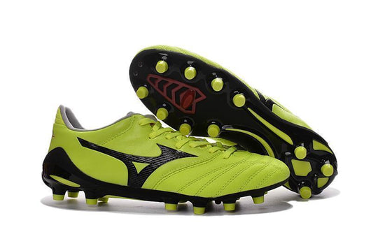 Mizuno Morelia Neo II FG Soccer Cleats Electric Green Black - studzsupply