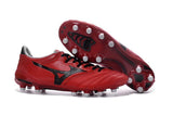 Mizuno Morelia Neo II FG Soccer Cleats Red Black - studzsupply
