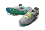 Nike Tiempo Legend VI FG Soccer Cleats Grey Green Black - studzsupply