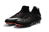 Nike Hypervenom Phantom III DF FG Soccer Cleats Black Metallic Silver - studzsupply
