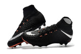 Nike Hypervenom Phantom III DF FG Soccer Cleats Black Metallic Silver - studzsupply