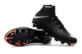 Nike Hypervenom Phantom III DF FG Soccer Cleats Black Metallic Silver - studzsupply