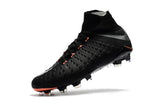 Nike Hypervenom Phantom III DF FG Soccer Cleats Black Metallic Silver - studzsupply