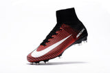 Nike Mercurial Superfly V FG Soccer Cleats Red Black White - studzsupply