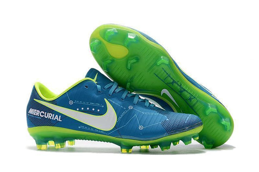 Nike Mercurial Vapor XI Neymar FG Soccer Cleats Blue Electric Green - studzsupply