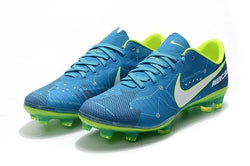 Nike Mercurial Vapor XI Neymar FG Soccer Cleats Blue Electric Green - studzsupply