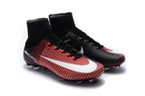 Nike Mercurial Superfly V FG Soccer Cleats Red Black White - studzsupply