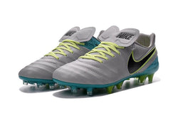 Nike Tiempo Legend VI FG Soccer Cleats Grey Green Black - studzsupply