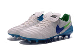 Nike Tiempo Legend VI FG Soccer Cleats White Blue Green - studzsupply