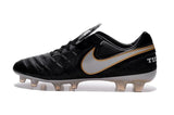 Nike Tiempo Legend VI FG Soccer Cleats Black White Gold - studzsupply