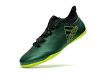 Adidas X series IC Thunderstorm Indoor Flat Soccer Shoes Green/Lime/Black