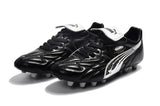 Hummer King kangaroo leather FG football shoes Black/Silver