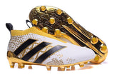 Adidas ACE 16+ Purecontrol FG/AG Soccer Cleats White Gold Black - studzsupply