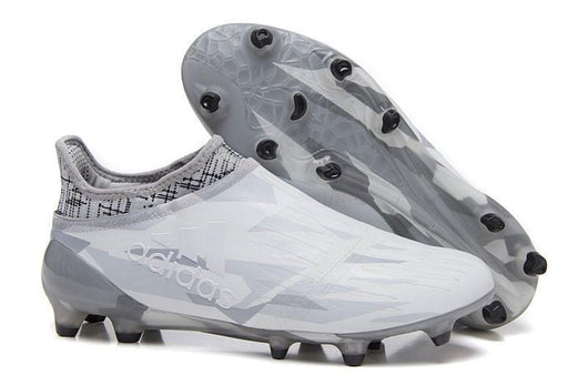 Adidas X 16+ Purechaos FG Soccer Cleats White Clear Grey Black - studzsupply