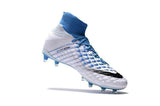 Nike Hypervenom Phantom III DF FG Soccer Cleats White Blue Grey - studzsupply