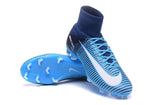 Nike Mercurial Superfly V FG Soccer Cleats Blue Dark White - studzsupply