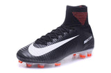 Nike Mercurial Superfly V FG Soccer Cleats Black Orange White - studzsupply