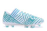 Adidas Nemeziz 17.3 FG Soccer Cleats Blue White Fluorescent Yellow - studzsupply
