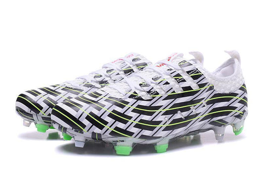 PUMA evoPOWER Vigor 1 FG Soccer Cleats White Black Green - studzsupply