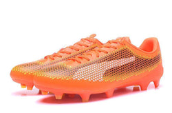 PUMA evoSPEED 17 FG Soccer Cleats Orange Black White - studzsupply
