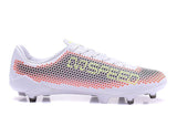 PUMA evoSPEED 17 FG Soccer Cleats White Orange Black Yellow - studzsupply