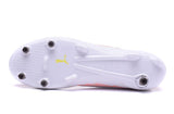 PUMA evoSPEED 17 FG Soccer Cleats White Orange Black Yellow - studzsupply