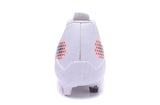 PUMA evoSPEED 17 FG Soccer Cleats White Orange Black Yellow - studzsupply