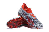 PUMA Future 18.1 Netfit FG Soccer Cleats Black White Red