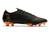 Nike Mercurial Vapor XII 360 Elite FG Soccer Cleats Black Total Orange - studzsupply
