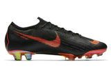 Nike Mercurial Vapor XII 360 Elite FG Soccer Cleats Black Total Orange - studzsupply