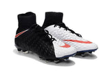 Nike Hypervenom Phantom III DF FG Soccer Cleats Black White Red - studzsupply