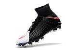 Nike Hypervenom Phantom III DF FG Soccer Cleats Black White Red - studzsupply