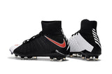 Nike Hypervenom Phantom III DF FG Soccer Cleats Black White Red - studzsupply