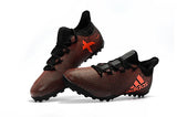 Adidas X series TF Thunderstorm Grass Spikes Football Shoes Orange/Black