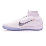 Nike Mercurial SuperflyX VI Elite IC Soccer Cleats White Metallic Grey - studzsupply