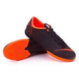 Nike Mercurial VaporX XII Academy IC Soccer Cleats Total Black Orange - studzsupply